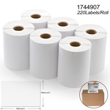 220/Roll Compatible DYMO 4XL1744907 4