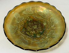 Vintage/Antique Fenton Green Carnival Glass 10