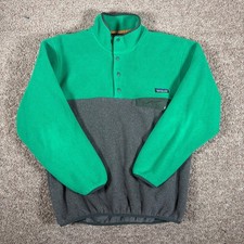 Patagonia Synchilla Snap-T Fleece Pullover Green Gray Mens Small 25450 picture