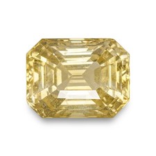 CEYLON Sapphire 12.01 Ct Natural Untreated OCTAGON Transparent CANARY YELLOW picture