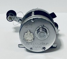 VTG Abu Ambassadeur 2500C 751000 Baitcasting Fishing Reel Silver Made In Sweden picture