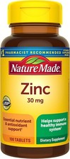 Nature Made Zinc 30mg Immune Health Support 100 Tablets picture