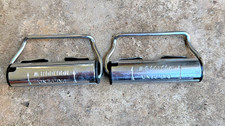Vintage Borg-Warner Roll-A-Belt Model 100 B-W Seat Belt Retractors Chrome picture