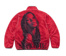 Supreme Kate Moss Fleece Jacket Size XL Red FW24 Supreme New York 2024 Brand New picture