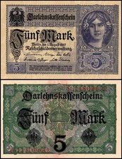 Germany 5 Mark, 1917, P-56a, UNC picture