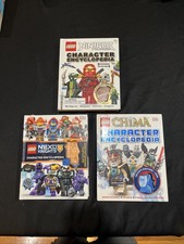 Lot of 3  Ninjago Chima Nexo Knights Character Encyclopedia Hardcover Books picture