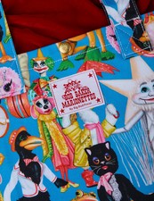 Big Bud Press blue Bob Baker Marionettes Puppets Print shopper tote bag NWT htf picture