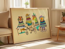 Coolest Kids Art Print Kids Wall Art Gift For Children Bright 12x18