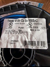 Southwire 10 AWG Stranded THHN Copper Wire Blue 500 ft Spool 600V picture