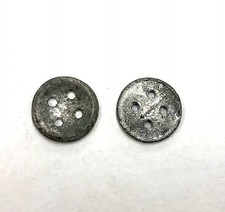 Small Pewter Trouser or Shirt Buttons - 20 pieces picture