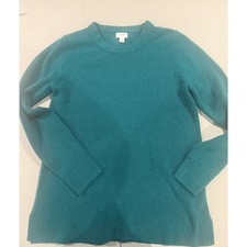 J.Crew Teal Green Crewneck Pullover Sweater Women's Size S picture