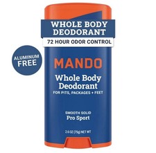 Mando Whole Body Deodorant Pro Sport 2.6 oz Aluminum Free 72HR | NEW picture