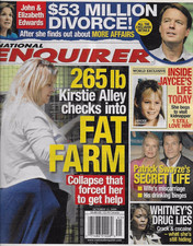 National Enquirer Tabloid Magazine Kirstie Alley Patrick Swayze Whitney Houston. picture