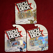 Tech Deck Primitive Fingerboard Lot of 3 Multicolor Plastic Mini Skateboards picture