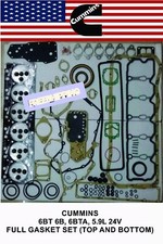 CUMMINS 6BT 6B, 6BTA, 5.9L 24V FULL GASKET SET (TOP AND BOTTOM) 6 CLYINDER KIT picture