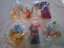 Vintage 1992 Disney Aladdin Burger King Kids Club Toys Complete Set 5 Sealed picture