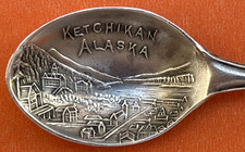 RARE & ADORABLE KETCHIKAN ALASKA STERLING SILVER SOUVENIR SPOON picture
