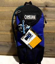 VTG CamelBak Rogue Hydration Pack Blue Black 70oz 2.0L Cycling Hiking Backpack picture