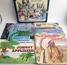 Mixed Lot of 7 Vintage 1970’s Softcover Children’s Books B69 picture