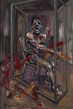 FRANCIS BACON ARTIST OIL PAINTING SIGNED. picture