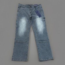 Vintage Double Knee Faded Smoke and Ash Gray Pants Brand New Men’s Size 34x30 picture