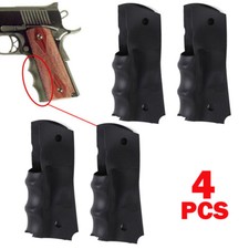 New For PG1911-1 Grip Wraparound Rubber Government Finger Groove Grip Insert 4x picture