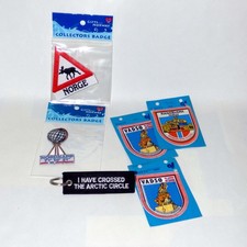 Vintage Norway Travel Patches Lot North Cape Arctic Circle Vadso Randsverk picture