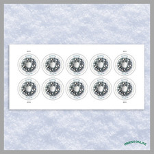 *NEW* 2026 US SC#6118 - Global: Winter Wreath Global - 10/Set (After Sept 18) picture