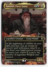 GANDALF, PARTY GUEST (BORDERLESS) 2 R THE HOBBIT: ETERNAL-LEGAL FOIL NM MTG picture
