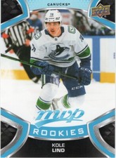 21-22 2021-22 UD MVP Kole Lind ROOKIE #226-Kraken-Canucks picture