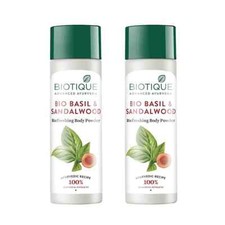 2no. Biotique Bio Basil and Sandalwood Refreshing Body Powder -150g -  picture