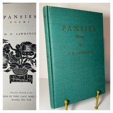 1929 Pansies Poems D.H. Lawrence HC Private Edition Limited Run Gilt Lettering picture