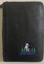 Wilsons Leather Minnesota Timberwolves Black 3 Ring Planner 10.25