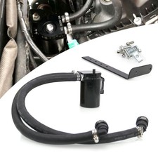 RULLINE Oil Catch Can Kit Oil Separator Reservoir Tank Engine Polish Baffled ... picture