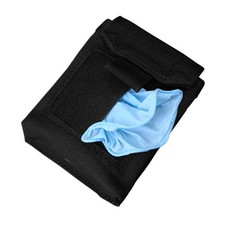 Black Utility Holster Pouch For Gloves Molle Belt Carabiner Quick Access picture
