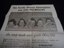 c1936 PALMOLIVE SOAP Advertisement DIONNE QUINTUPLETS picture