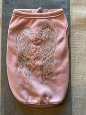 Oscar Newman Luxury Pet Couture Size XXS Pink w/Wings and Bling picture