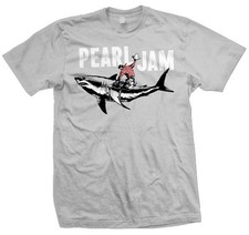 PEARL JAM T-Shirt Shark Cowboy Brand New Official  picture