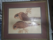Earlene DeShon Hand Colored Etching Art 'Sienna Tails' Original Museum-quality picture