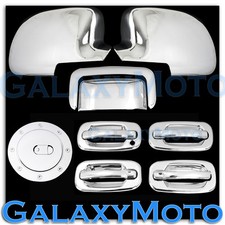 00-06 Chevy Tahoe Chrome Mirror+4 Door handle+NO Passenger KH+Tailgate+Gas Cover picture