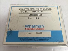 NEW WHATMAN CYCLOPORE TRACK ETCHED 1.0µm 47mm 100 COUNT CAT. NO. 7060-4710 picture