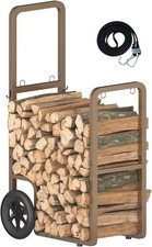Easy-Assembly Firewood Cart Rolling Log Carrier for Outdoor & Indoor Use Wood picture