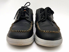 Clarks Collection Men's Leather Lace-Up Sneaker Comfort Cushioned Black/Brown 8 picture