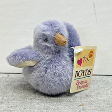 Rare Boyd’s Bear & Friends Fuzzy Mini Chick Plush Light Purple NWT Spring Bird picture