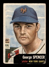 1953 Topps #115 George Spencer Giants GD-VG *9v picture