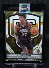 2025-26 Topps Chrome Black VJ Edgecombe RC Design Variation Gold Refractor /50 picture