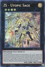 YUGIOH 1x ZS - Utopic Sage Secret Rare BROL-EN058 NM picture