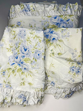 Vintage Rachel Ashwell British roseQ Duvet 2 pillow sham Throw Pillow bed skirt picture