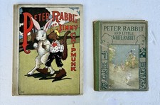 LOT OF 2 VINTAGE PETER RABBIT HC BOOKS WHITE RABBIT & JIMMY CHIPMUNK 1918 & 1923 picture