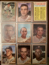 1962 Topps MLB Baseball Lot(105)CARDS/~99% COMMONS+Checklists/w/(22)High#s(500s) picture